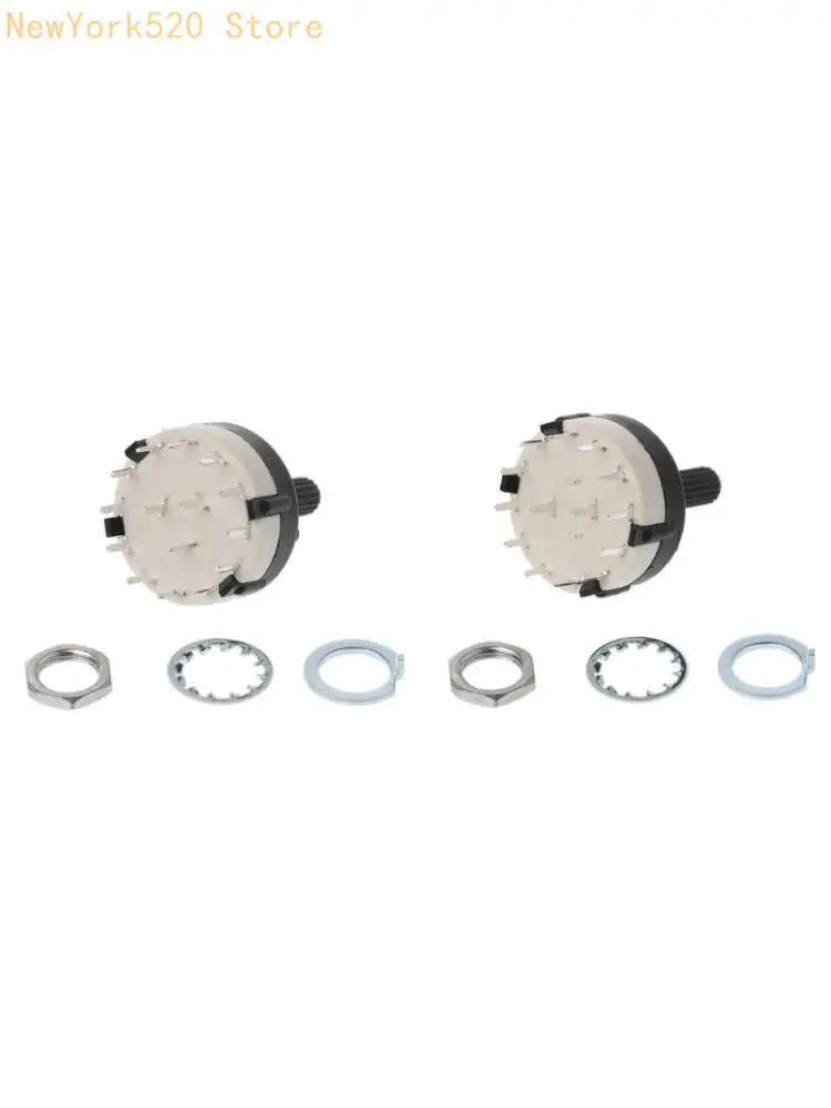 2 Pole 6 Way / 3 Pole 4 Way Rotary Switch Good Quality 1st CLASS POST N84C