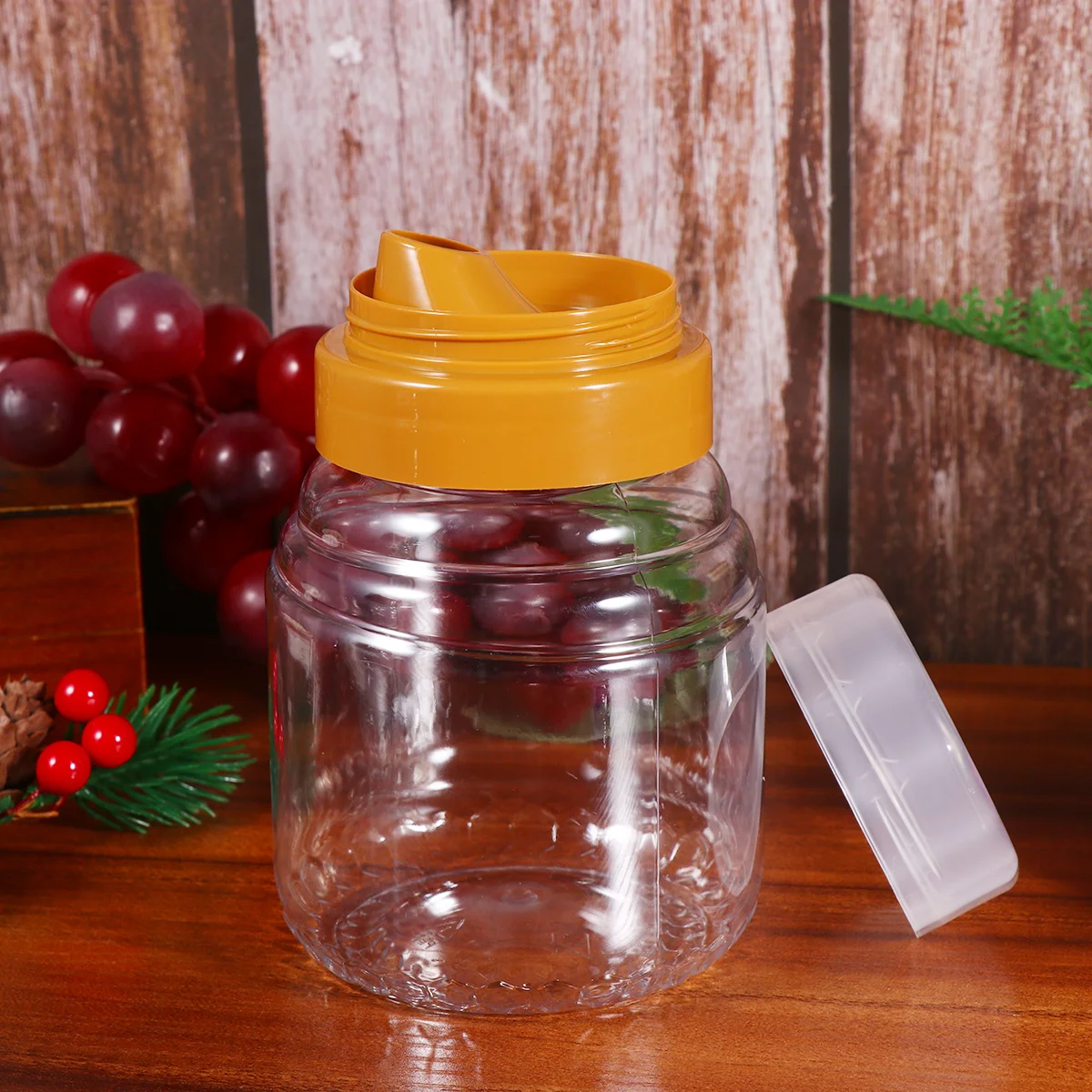 Gewürz-Honigflaschen-Glas, Salatdressing, Squeeze to Go, Lebensmittelbehälter mit Deckel