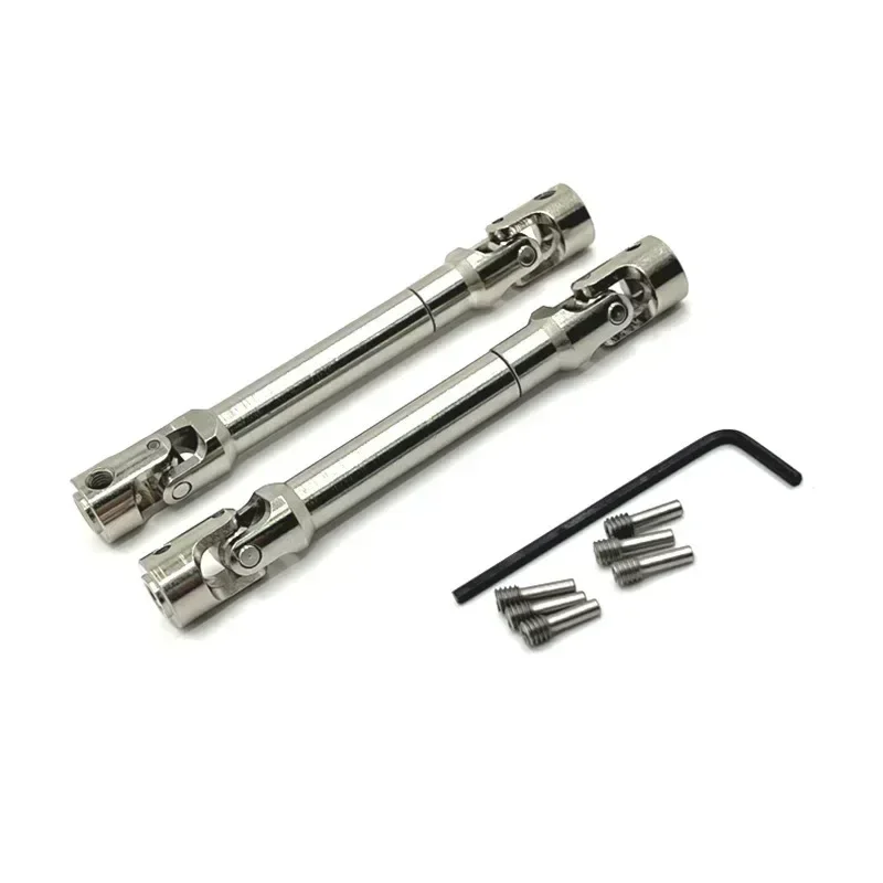 2 Stück Metall-Antriebswelle CVD-Antriebswelle für Wltoys 104006 104010 104020 104026 1/10 RC Auto Upgrade-Teile Zubehör