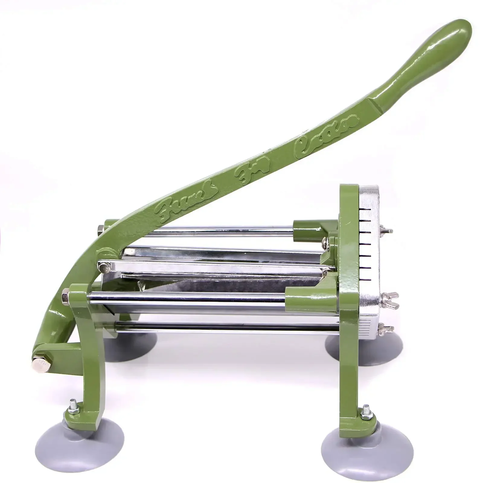 French Fry Cutter Commercial Potato Slicer with Suction Feet Complete Set, Includes 1/4