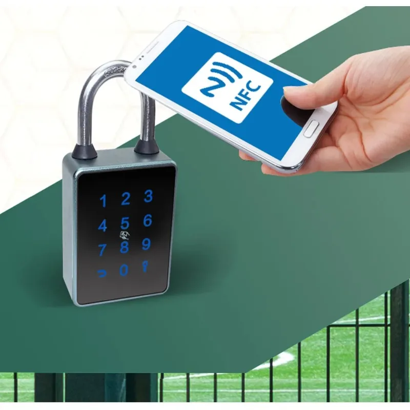 مقاوم للماء TTLOCK لوحة المفاتيح NFC بلوتوث قفل قفل ذكي الباب في الهواء الطلق للمستودع