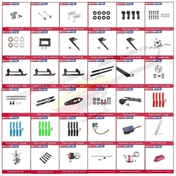 GOOSKY S2 RC Helicopter Spare Parts Main Blades Tail Motor Flight Control Module Canopy Transmitter Tail Boom T-shirt Servo Set