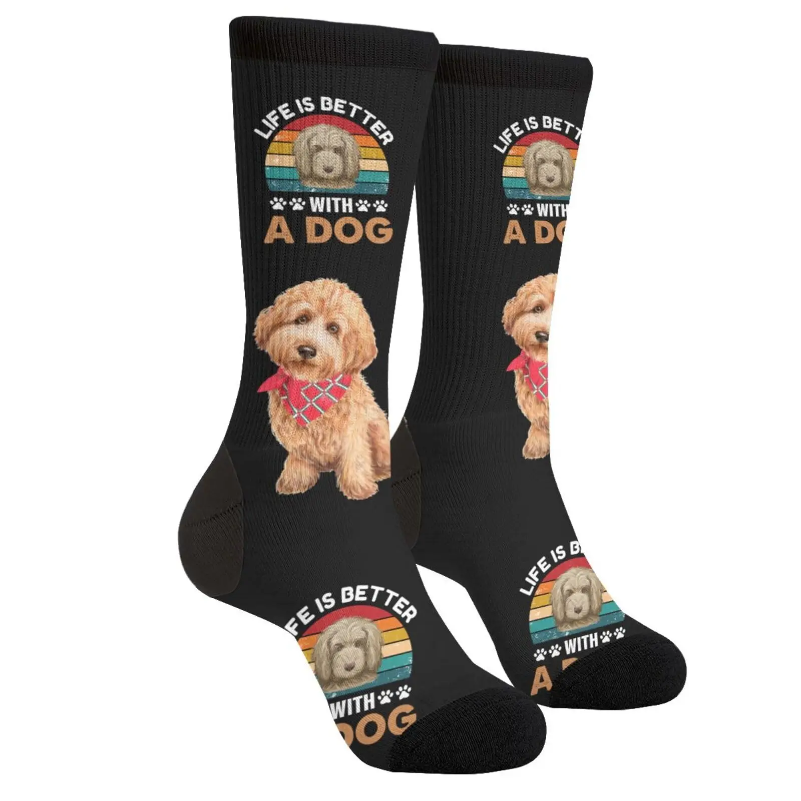 

Goldendoodle Dog Lover Funny Socks for Women Novelty Mens Socks Gifts, Crazy Fun Cool Socks