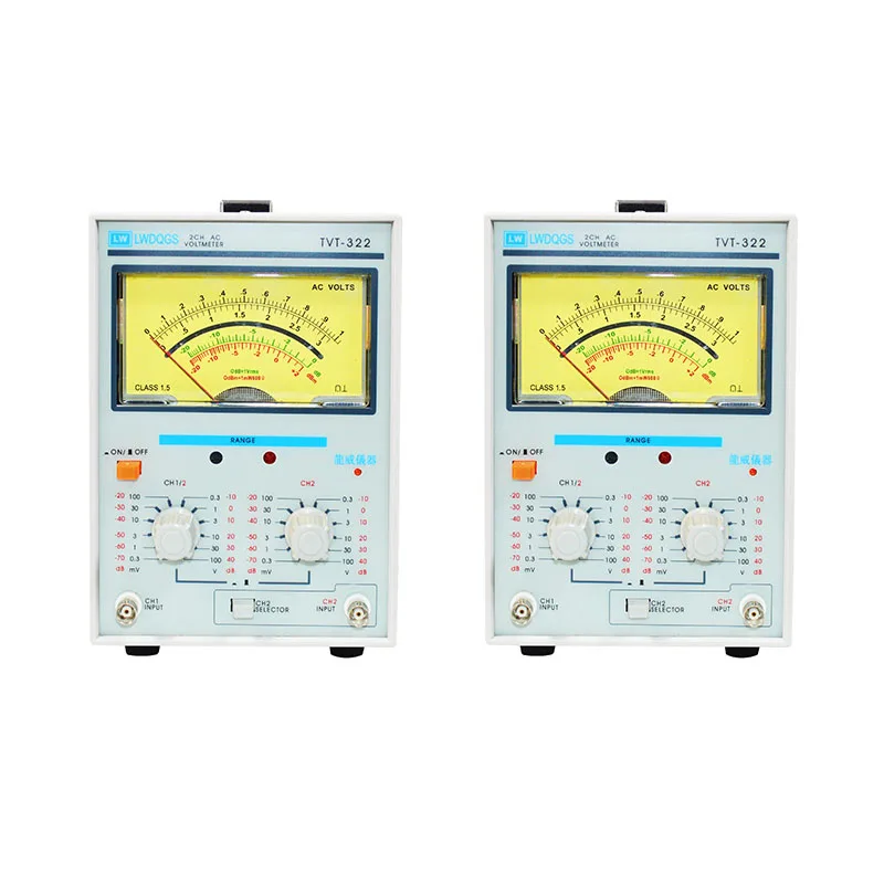 Double Needle Millivoltmeter Display Dual Channel Milivoltmeter Pointer Voltage Measuring Frequency Instrument