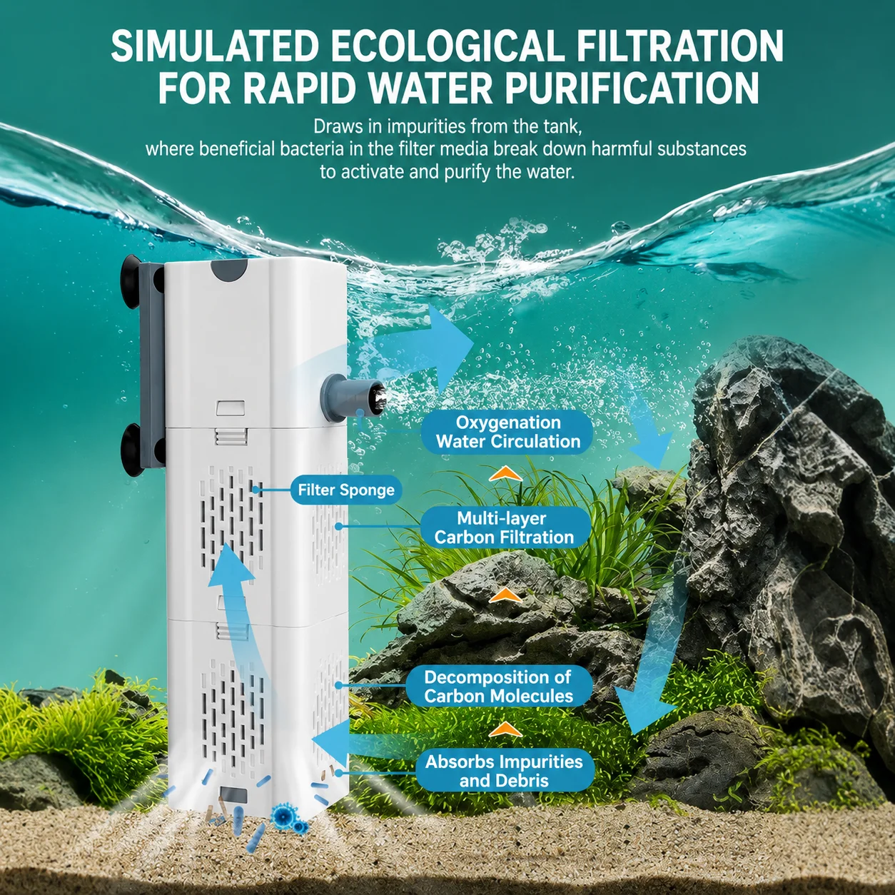 Aquariumfilterpomp, onderwater - Marine Aquarium Overflow Box recensie en prijs