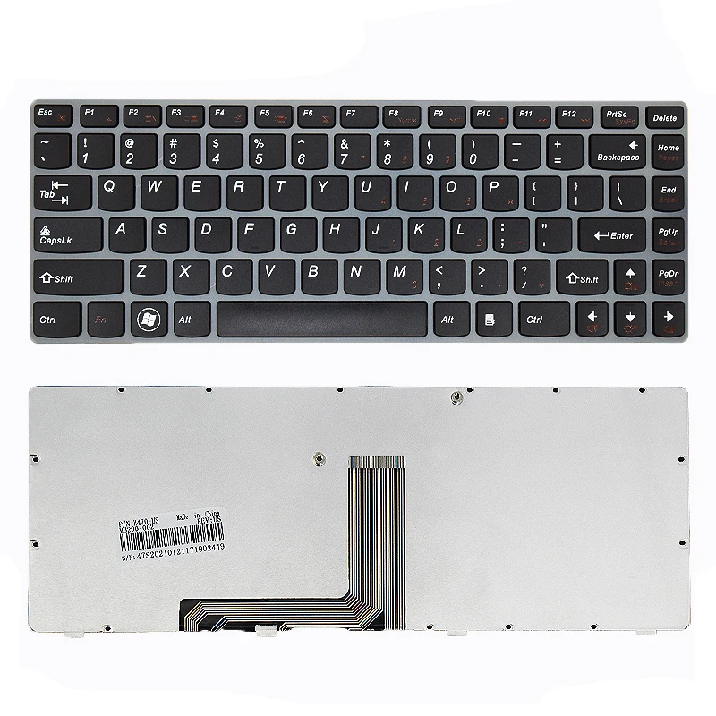 New Laptop Keyboard Compatible for LENOVO Z370 Z470 Z475 Z375 Z370A Z470AX Z470G Z470G0K Z475A