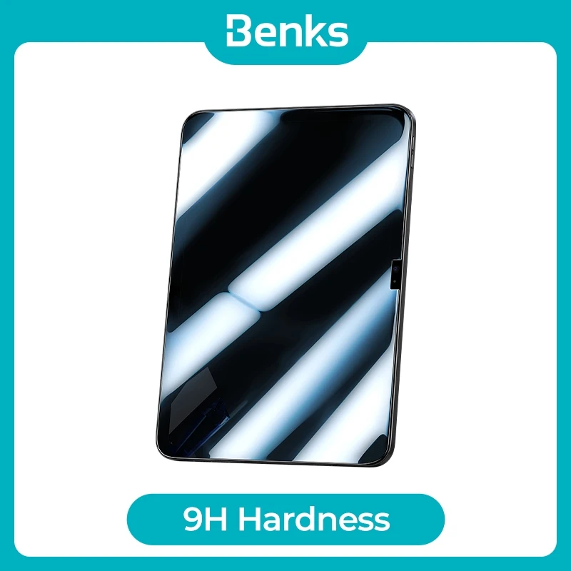 

Benks OKR + 0,3 мм пленка из закаленного стекла HD для iPad Pro 11 12,9 2022 2018 2020 2021 Air5 Air4 10,9 10,2 Mini 6 взрывозащищенная пленка