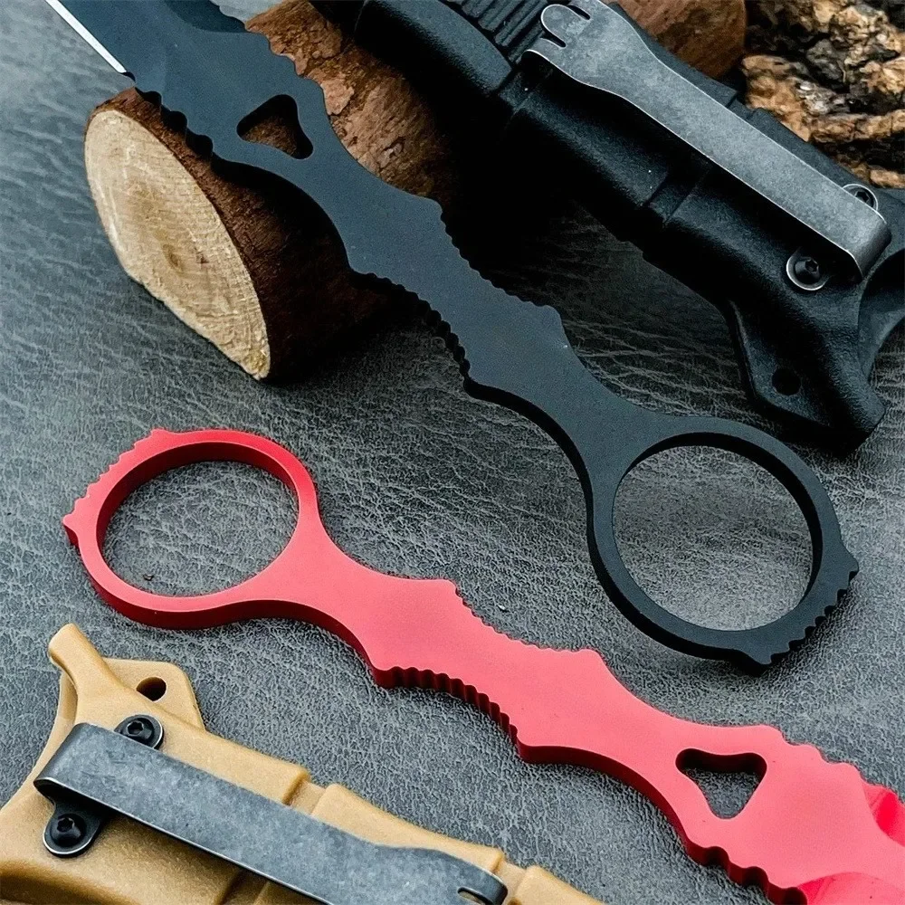 Tragbares Full-Tang-Taschenwerkzeug, robuste 440C Feststehende Klinge mit Scheide, multifunktionales Design, geeignet für Camping und Outdoor-Aktivitäten – Detail 5