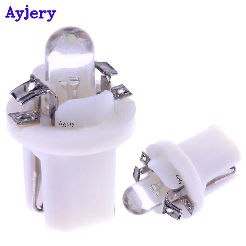 

AYJERY 300pcs 12V T5 Car Auto Gauge B8.5 1SMD LED Indicator Speedo Dashboard Side Instrument Light Bulb Blue Red White Green