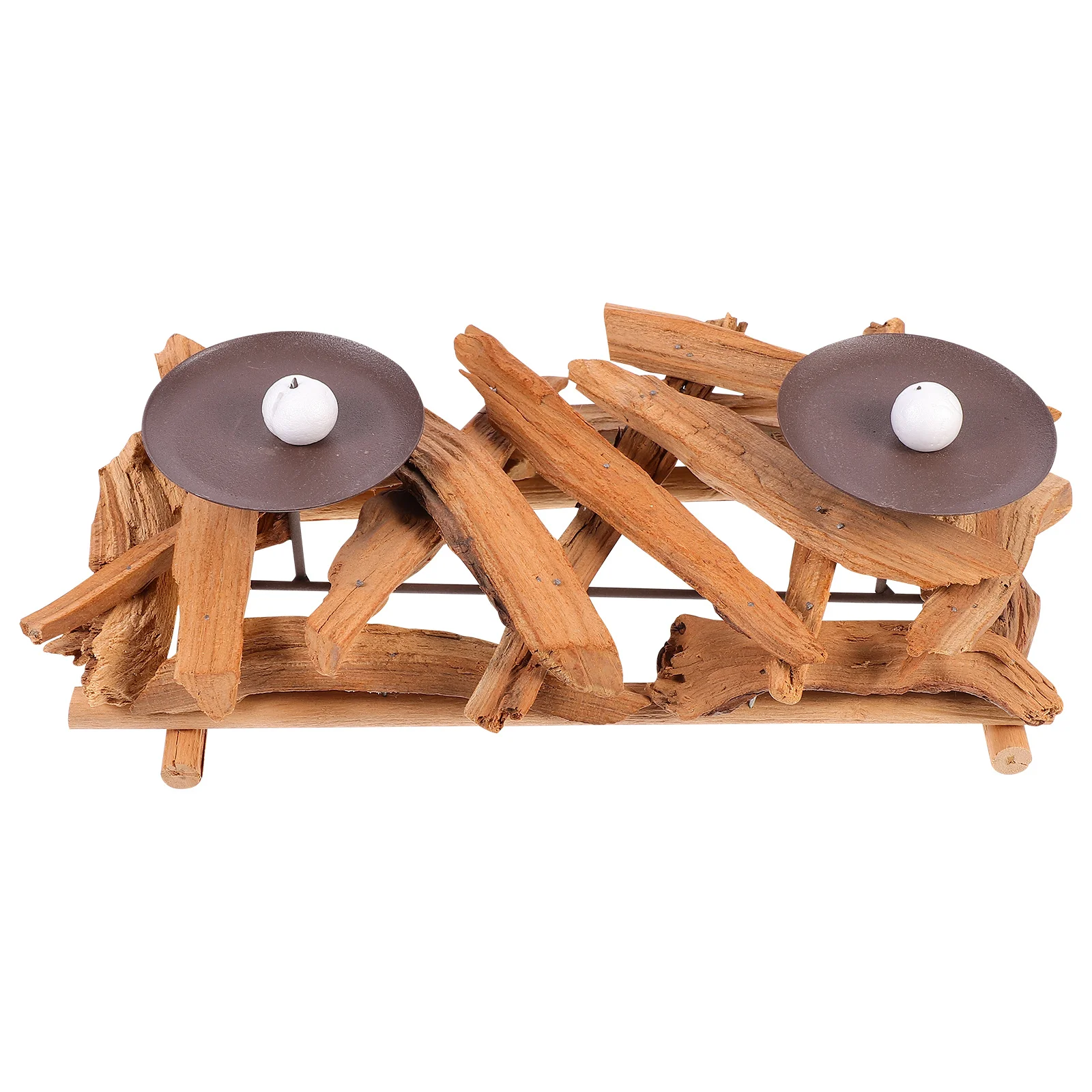 

1Pcs Wooden Vintage Holder Delicate Stand Decorative Candlestick Wedding Home Candlelight Dinner