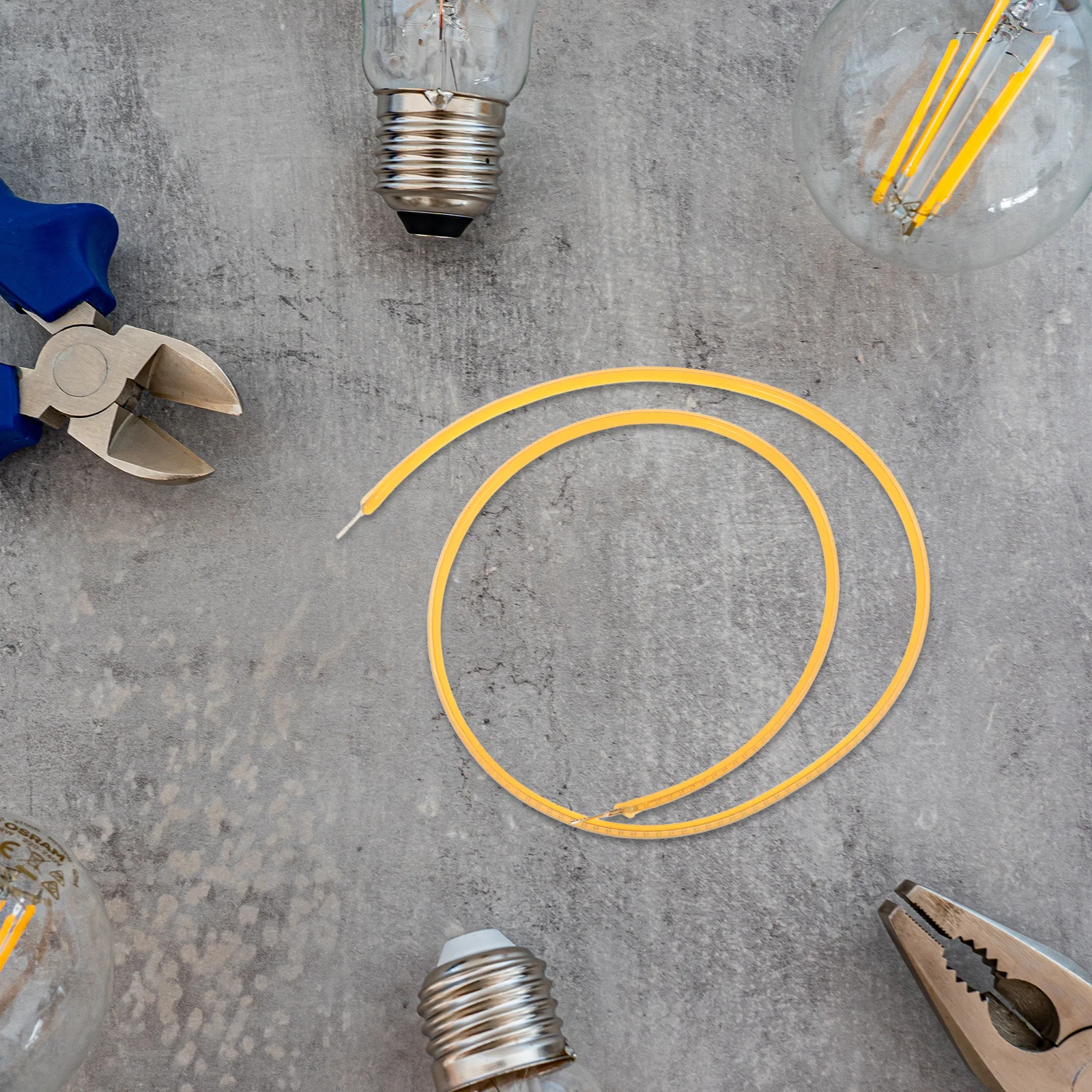 

2Pcs Warm Light 3V Flexible LED Filament 300mm Vintage Edison Bulb Replacement Lamp Filament Light Source Edison Bulb 3V