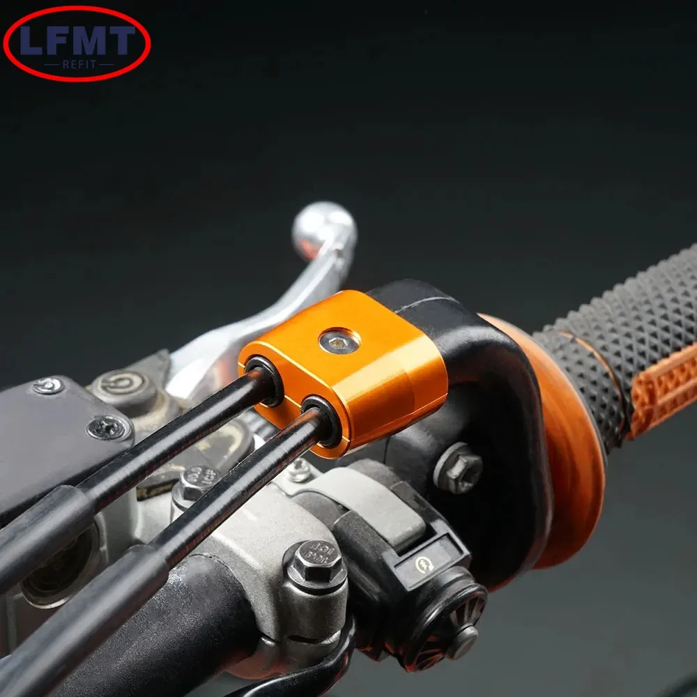 Motorcycle CNC Throttle Cable Protector Guard Cover For KTM EXC EXCF SX SXF SXS XC XCF XCW SM XCFW Honda Suzuki Yamaha Universal