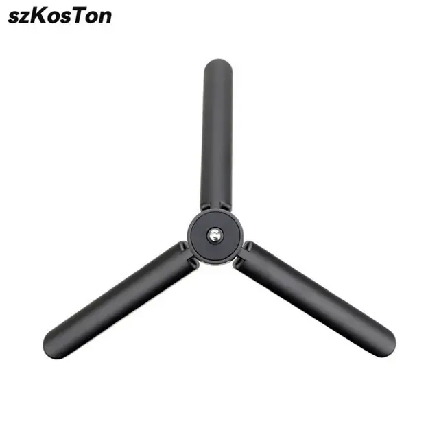 Metalowy mini statyw stołowy Statyw biurkowy ze śrubą 1/4'' do kamery GoPro Insta360 DJI Video Vlog Grip Panel Ring Light Phone