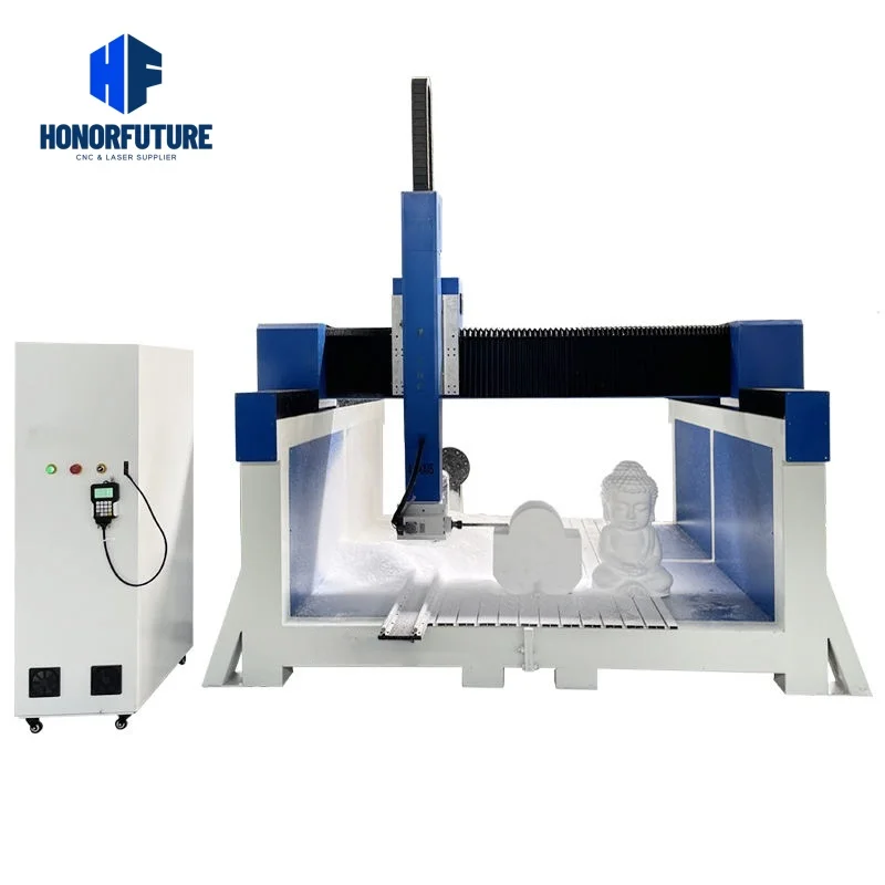 Foam Molding Cutting 4 Axis High Z Axis 3D CNC Router 1325 Milling Machine Sculpture Styrofoam Polystyrene 5 Axis Machine Price