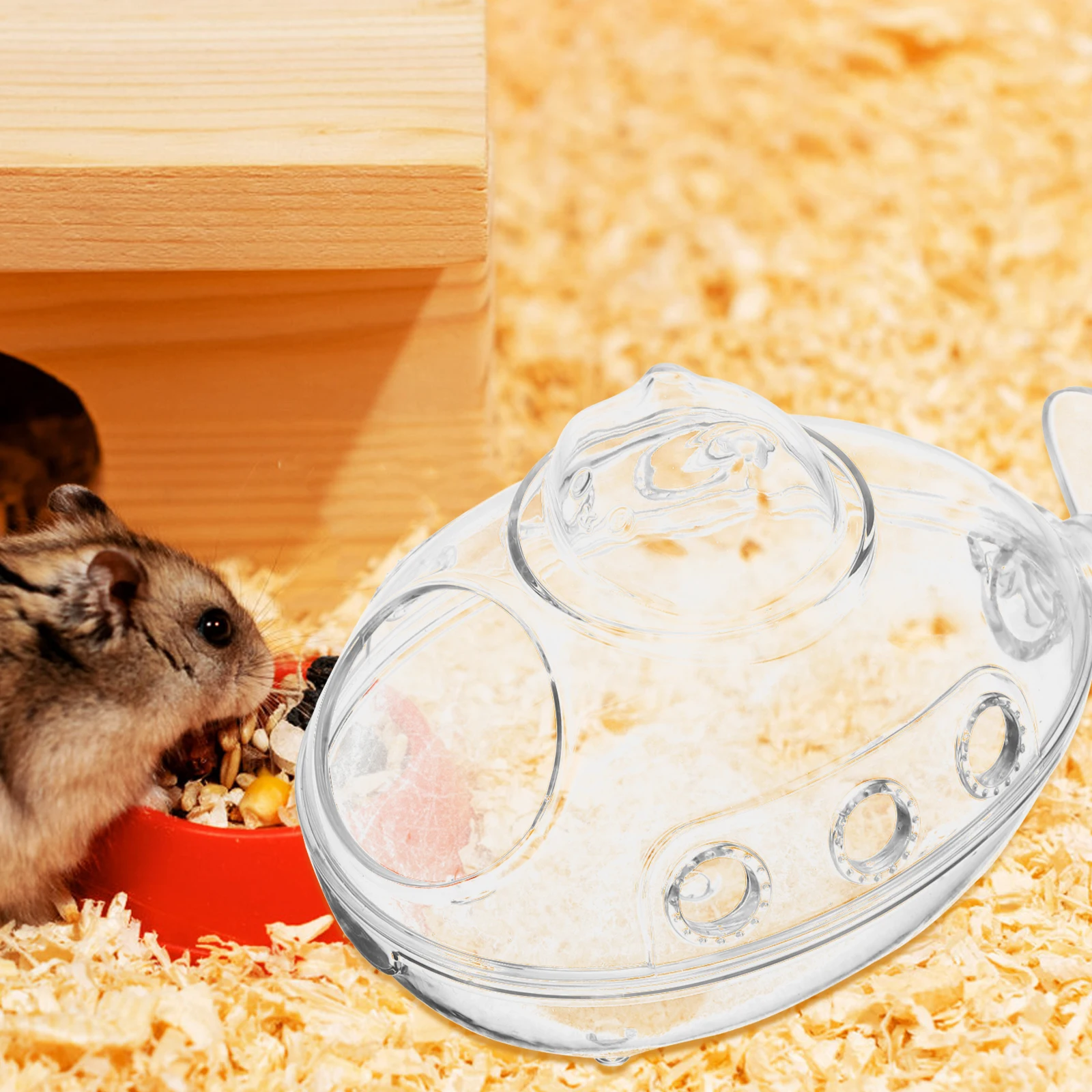 

Hamster Bathroom Supplies Mini Acrylic Tub Gerbil Chinchilla Toilet Box Hamster Litter Bowl Pet Grooming Tools Small