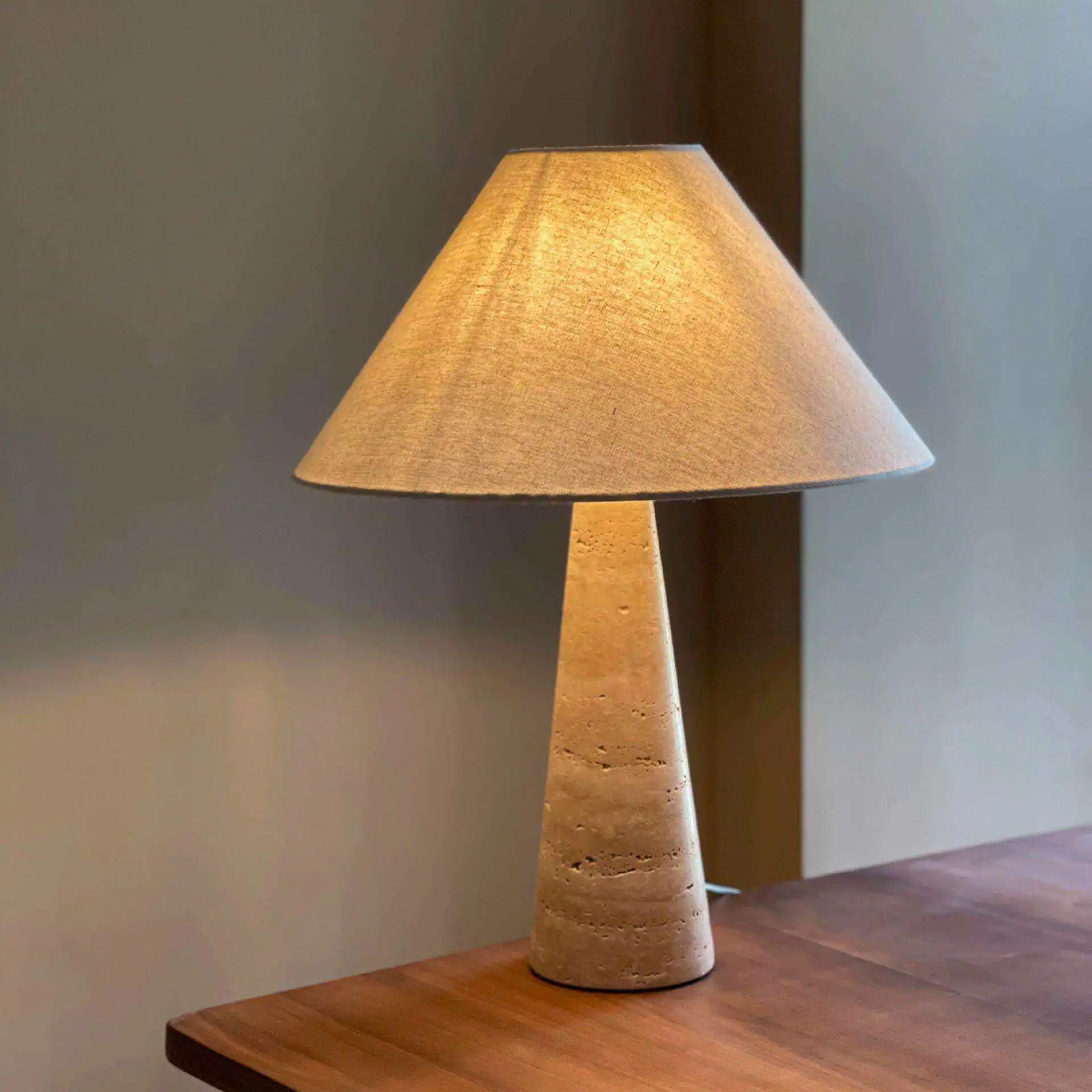 Modern Marble Dome Table Lamp with E27 Base  Powered LED for Bedroom Study Living Room Atmosphere Lighting