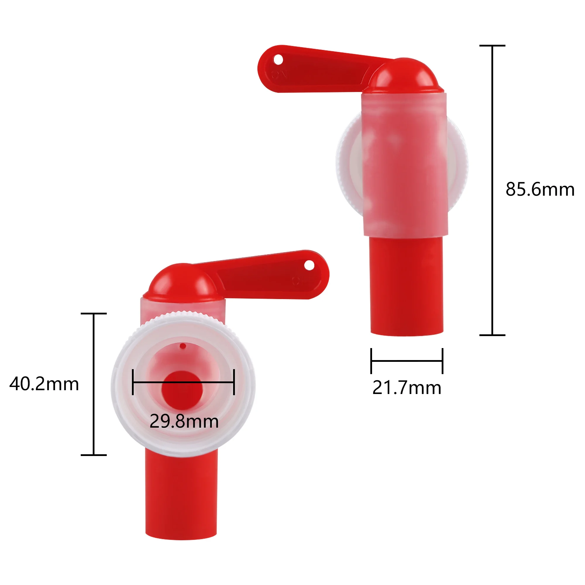 DN36 Threads Nutrient Solution Faucet PP Plastic Sink Faucet for 5-10L Tanks Garden Irrigation Tool Watering Dispenser