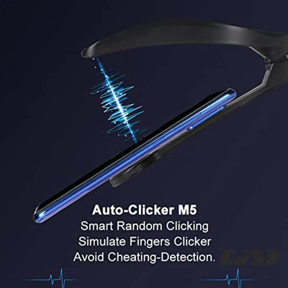 CJSD-Mobile Phone Screen Clicker, Analog Finger Connecting Device, Automatic Physical Intelligent Mute Touch Screen