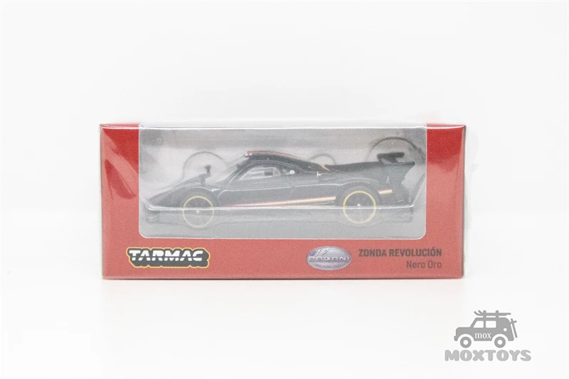 Tarmac Works 1:64 Pagani Zonda Revolución Nero Oro Black Diecast Model Car