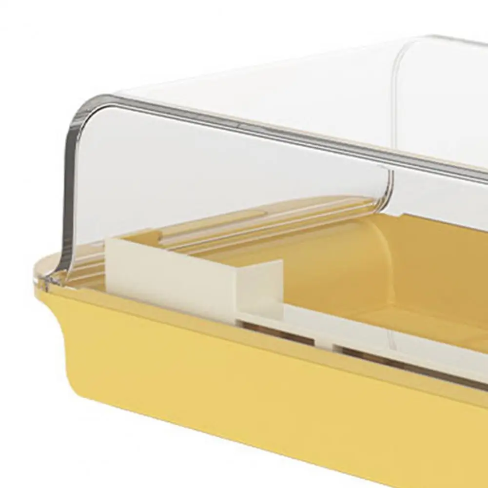 Storage Container Storage with Lid Butter Box Transparent Fresh Preservation Container with Lid Adjustable for Refrigerator