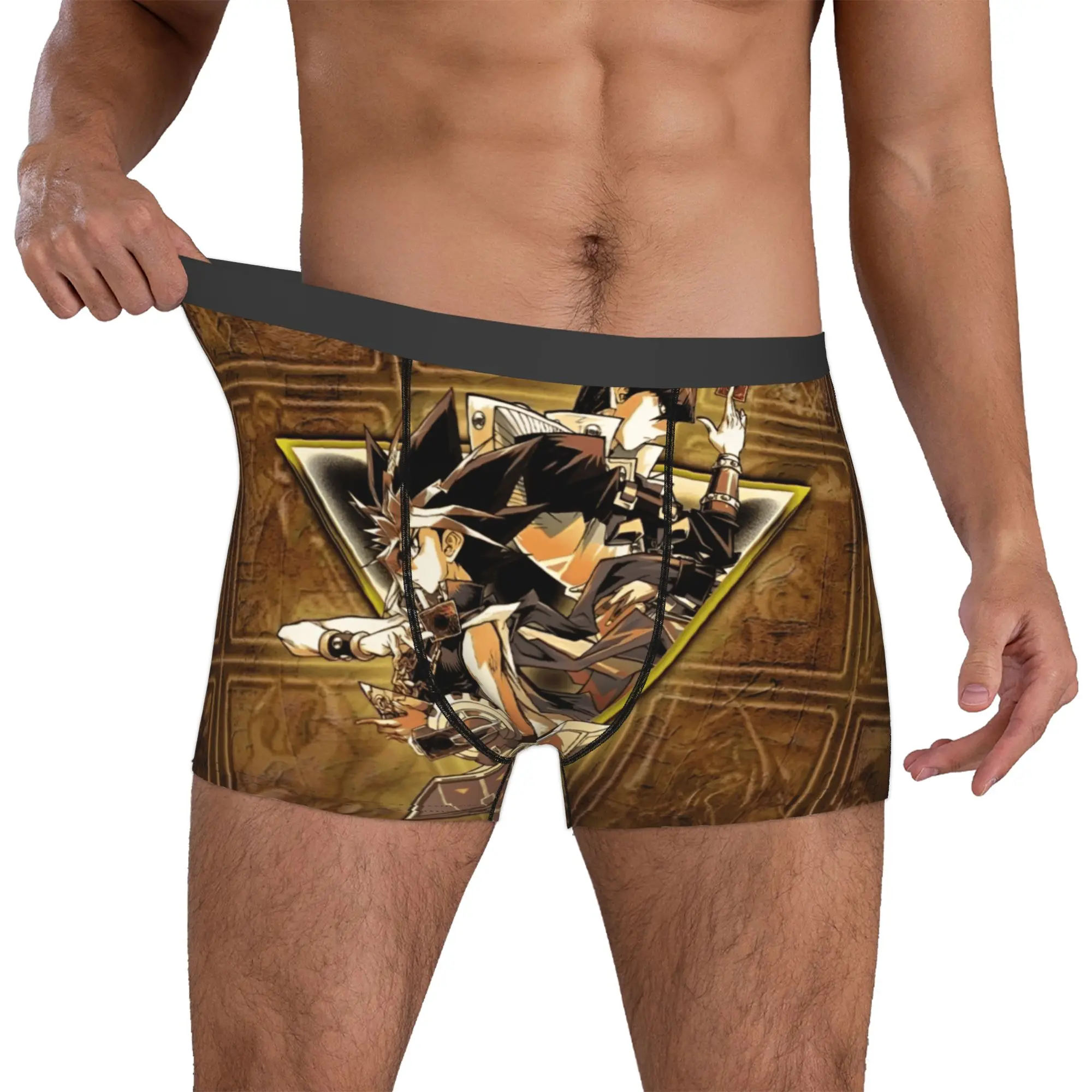 Calzoncillos bóxer de moda Y-Yus Gi O-Ohs para hombre, elásticos, con diseño de manga Seto Kaiba Change Of Heart, ropa interior.