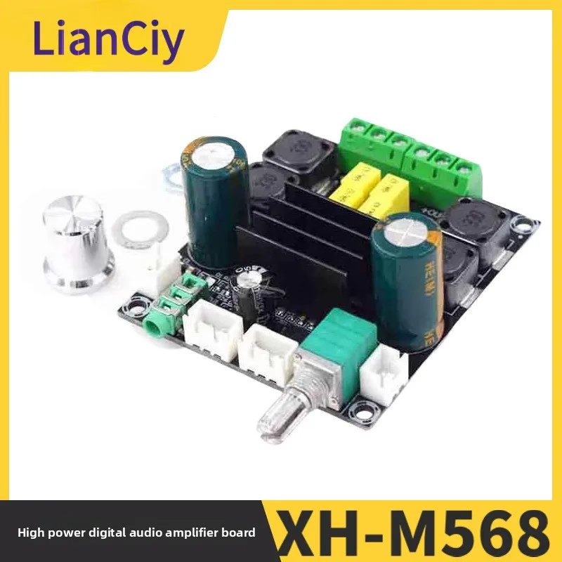 

XH-M568 Плата цифрового аудиоусилителя высокой мощностиTPA3116D2 Плата усилителя динамика 50 Вт * 2