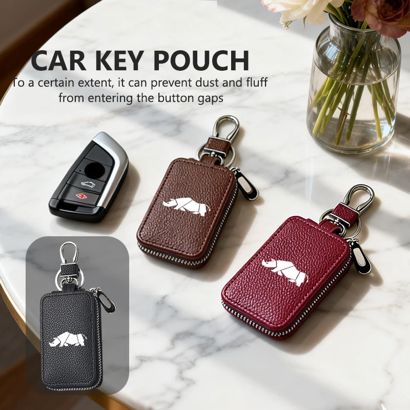 Car Litchi Patterned Key Bag Wallet ID Card Coin Purse For Suzuki SX4 Samurai Vitara Swift Alto Baleno Celerio Equator