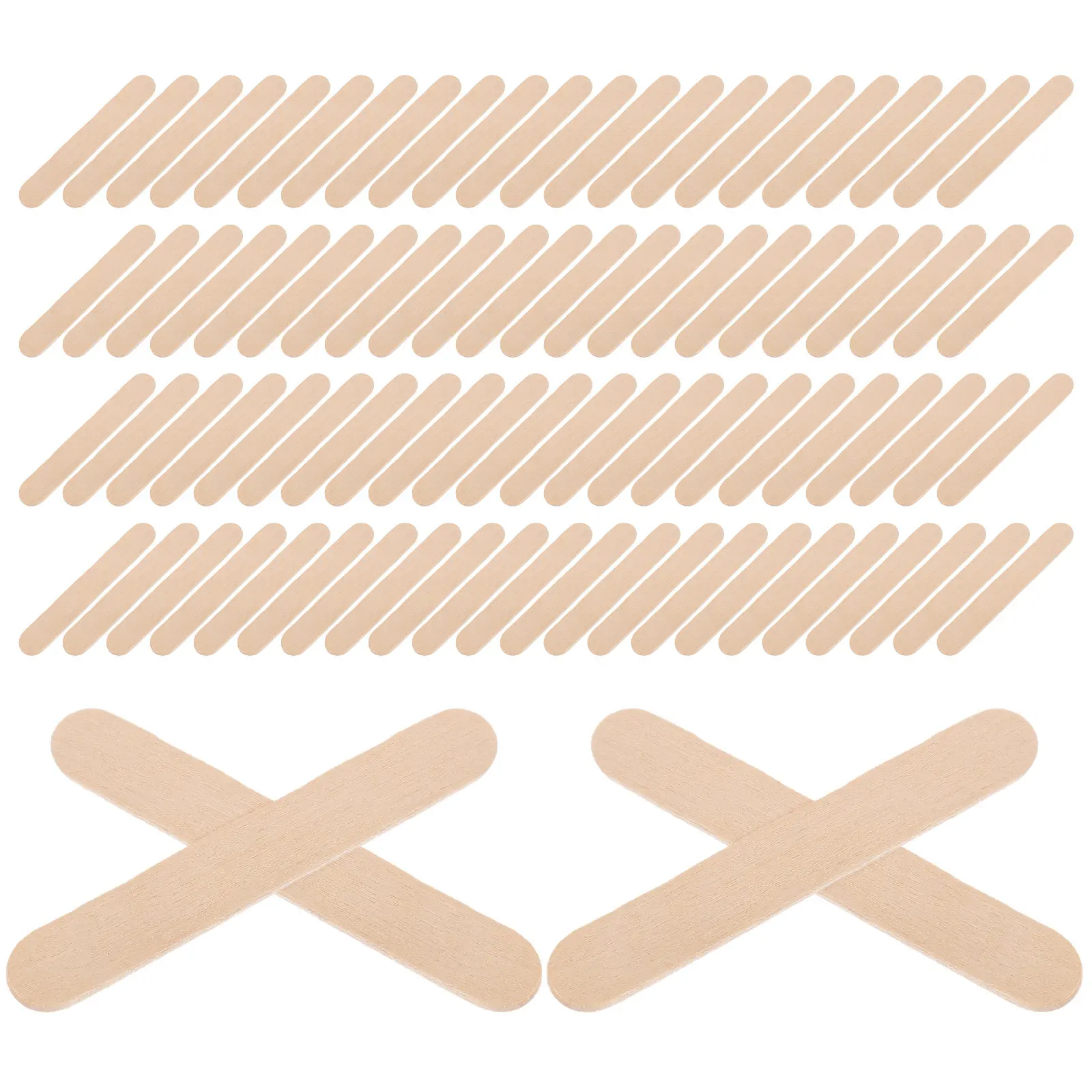 

600Pcs Wooden DIY Ice Pop Sticks Natural Mini Craft Sticks for Classroom Projects Kids Crafts Plant Label Supplies