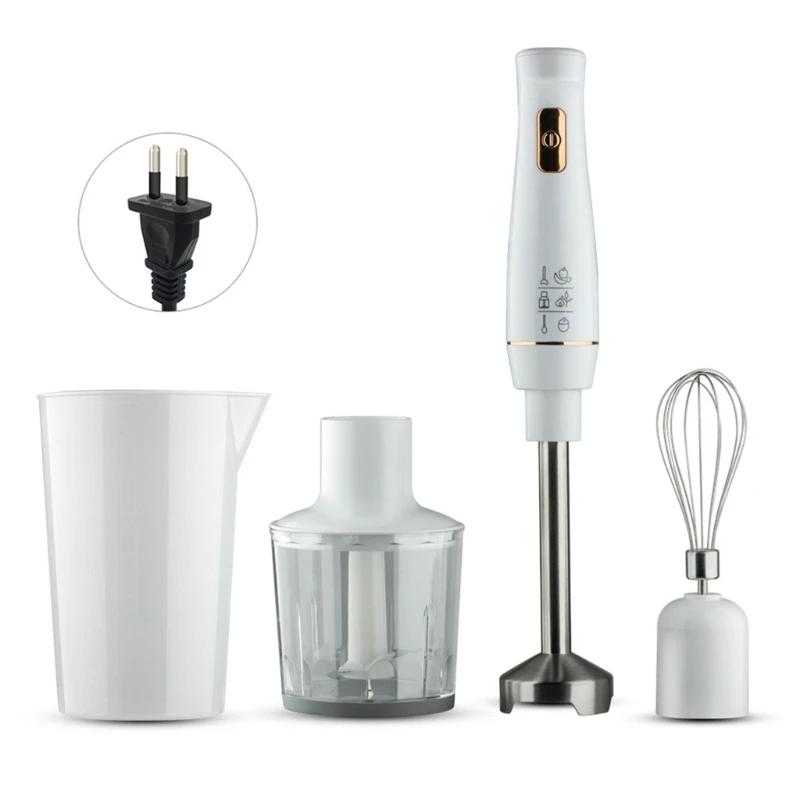 Hand Mixer Immersion Milk Frother Mixing Beaker Electric Hand for Soup, Puree, Baby