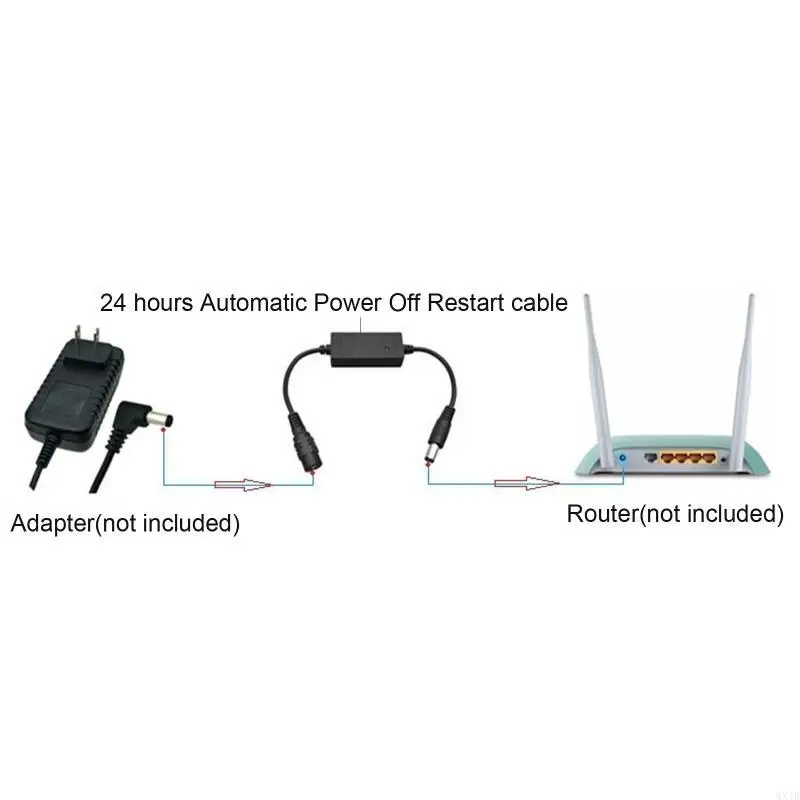5V-24V for WiFi Bridge/Cats/Router/Repeater Rebooter Cable Replacemen