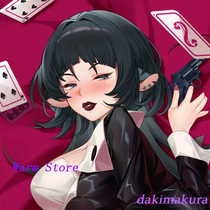 وسادة الجسم بالحجم الطبيعي مطبوعة على الوجهين من Dakimakura Anime Jane Doe Zenless Zone Zero