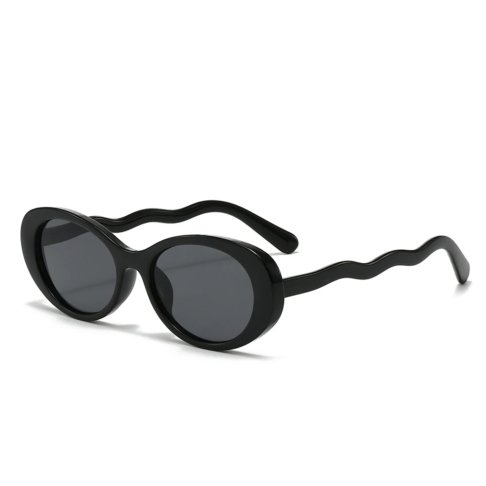 2025 نظارات شمسية بإطار صغير بيضاوي الشكل للنساء، نظارات دائرية، عدسات شفافة، عدسات مضادة للضوء الأزرق، مضادة للإشعاع