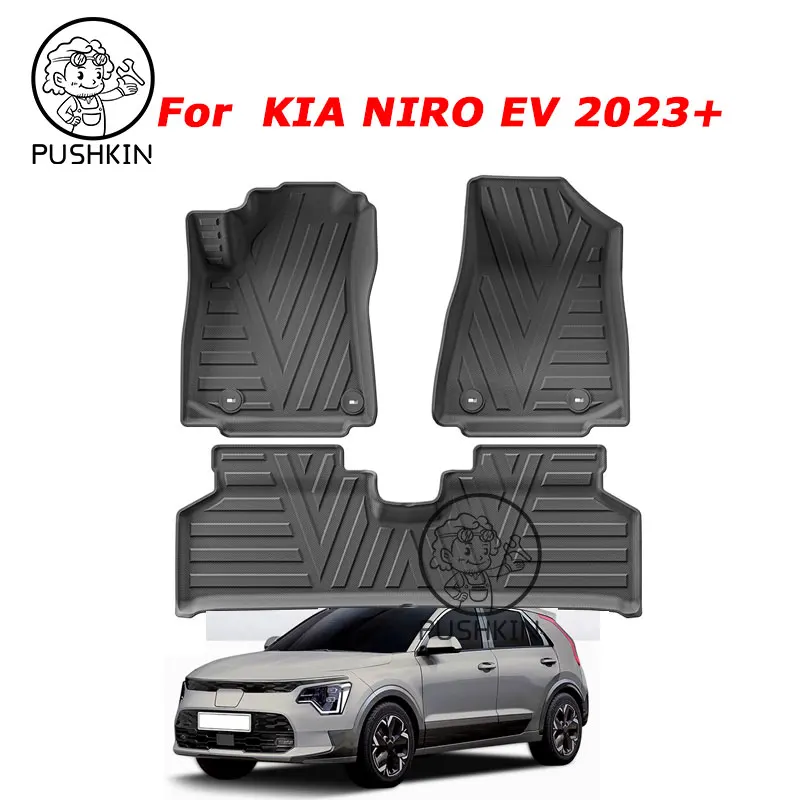 

Car Carpet Floor Mats For Kia Niro ev 2023 2024 2025 Waterproof Pad TPE Mat Mud Cover Floors Car Accessories Interior Parts