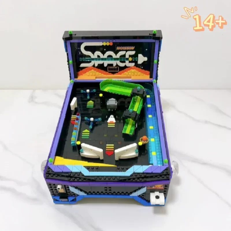 2026 In Stock Creative DIY Puzzle Display Building Blocks 2274PCS Retro Pinball Machine Model Assembly Toys Christmas Gifts