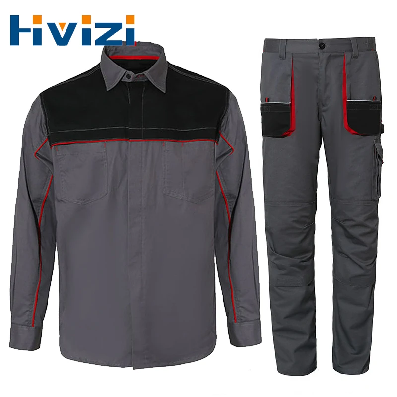 Working Clothes Long Sleeve Contrast Color Workshop Uniforms Auto Repair Workshop Suits Mechanical Sets