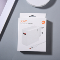 Original Xiaomi 33W Charger EU/US Fast Turbo Charge Wall Adapter For Mi 10 11 Redmi K50 K40 Pro Note11 Pro Max +6A Type C Cable