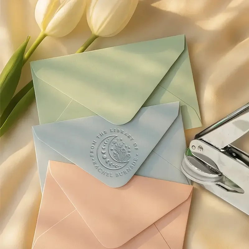 

Heavy-Duty Hand-Held 26 Letter Embosser Stamp for Books,Letters,Invitations-Elegant Library Seal for Stationery,Scrapbooking