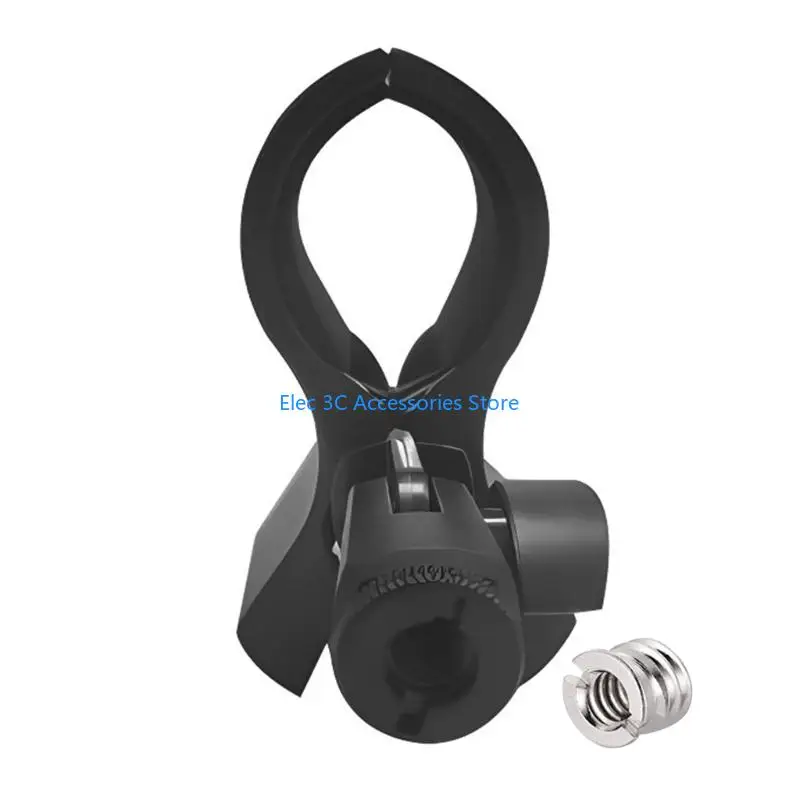 Y51A Spring Loaded Elastics Microphones Bracket for Diameters 35mm to 65mm Includes Screw Adapters Adjustment Design