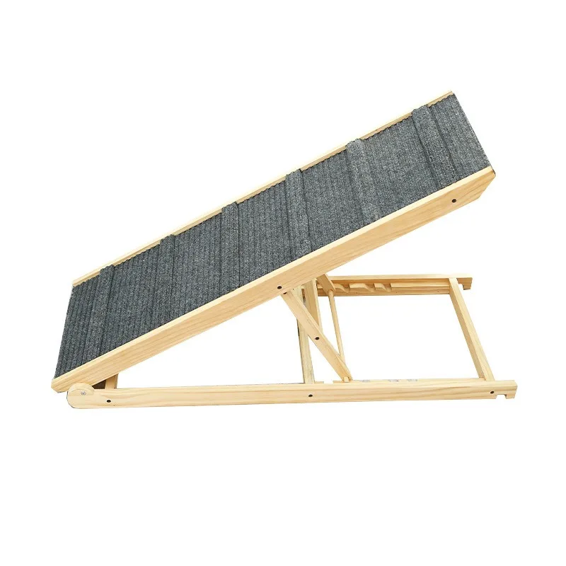 Wholesale Folding Portable Wooden Pet Ramps for Small Large Animals High Pull Dog Ramps for Beds