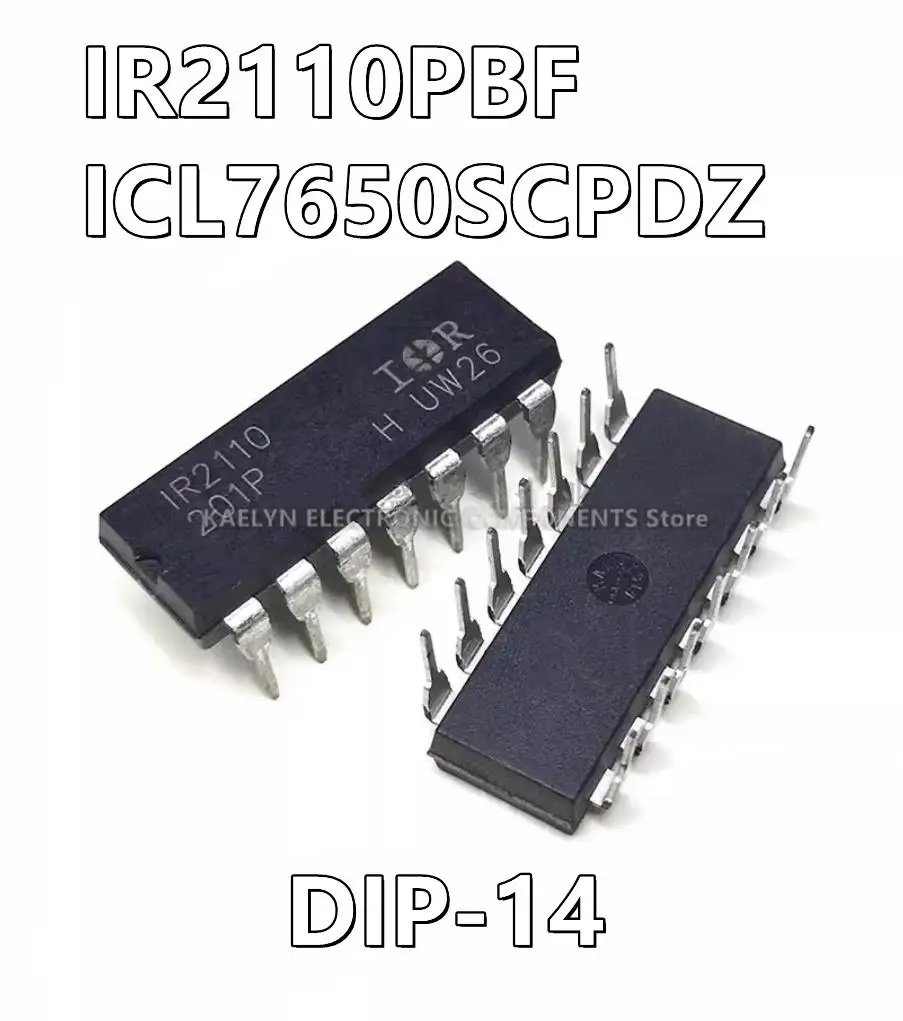 

10Pcs/lot IR2110PBF IR2110 ICL7650SCPDZ 7650SCPDZZero-Drift Amplifier 1 Circuit Half-Bridge Gate Driver IC Non-Inverting 14-DIP