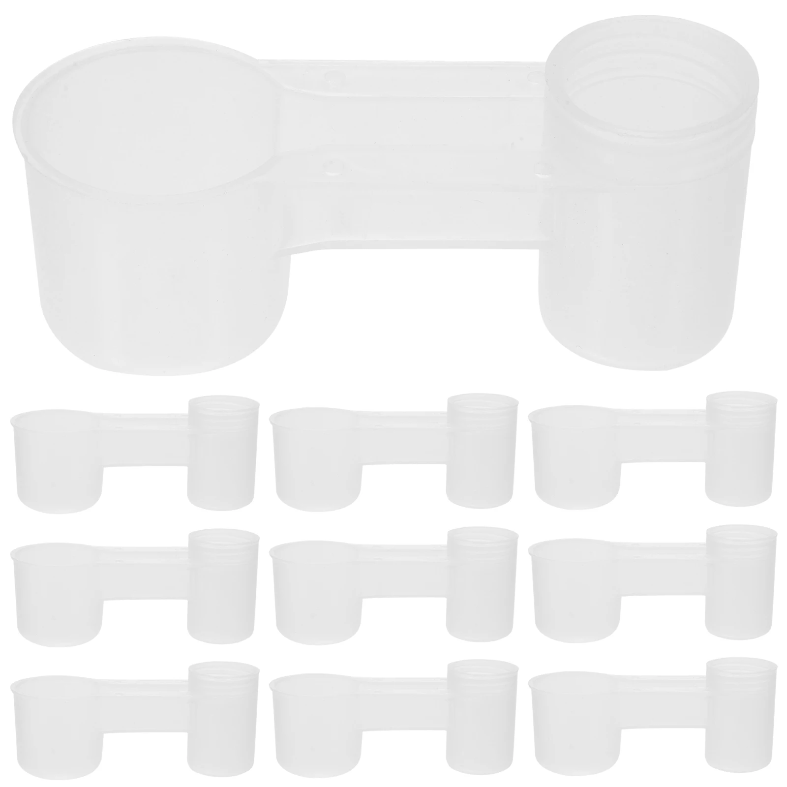 

10pcs Water Drinking Bowls Durable Autodrinker for Birds Parrot Waterer Clean Feeding Supplies Zoo