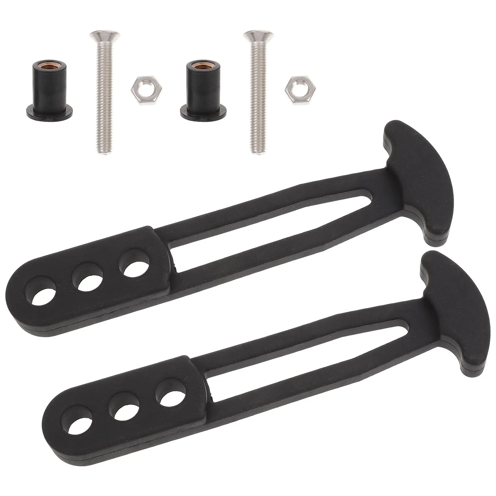 

2pcs Marine Ladder Rubber Belt Adjustable Retaining Strap Telescopic Boat Straps Storage Friendly Compact Size Portable