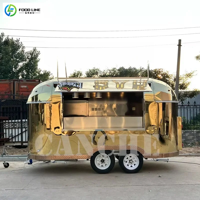 FOODLINE Compact Mobile Food Cart Small Floor Space Movable Casters Street Snack Startup Catering Stall Equipment