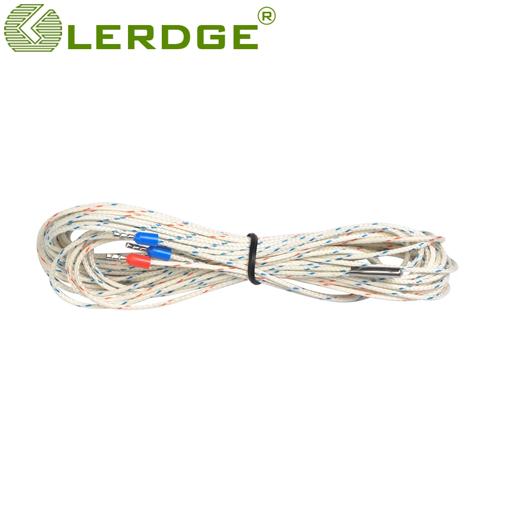 

Lerdge Z плата PT100 датчик температуры-50 ℃ + 500 ℃ высокотемпературный проволочный Стекловолоконный 3*15 мм головка с кабелем 1 м/2 м