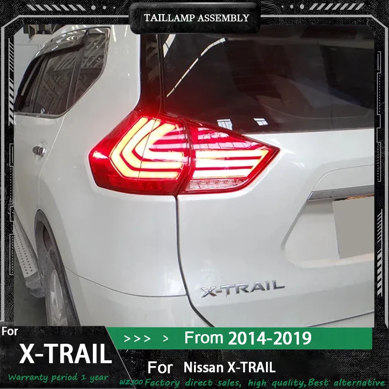 

1 комплект для Nissan X-trail X trail T32 2014-2020 Автомобильный светодиодный задний фонарь Задний задний противотуманный фонарь Тормозной указатель поворота Задний фонарь