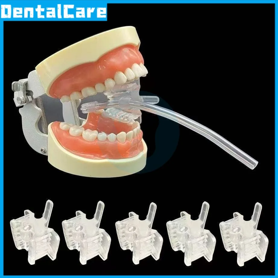 Dental Silicone Mouth Support Holding Saliva Ejector Suction Tip Occlusal Pad Mouth Opener Retractor Oral Hygiene Material