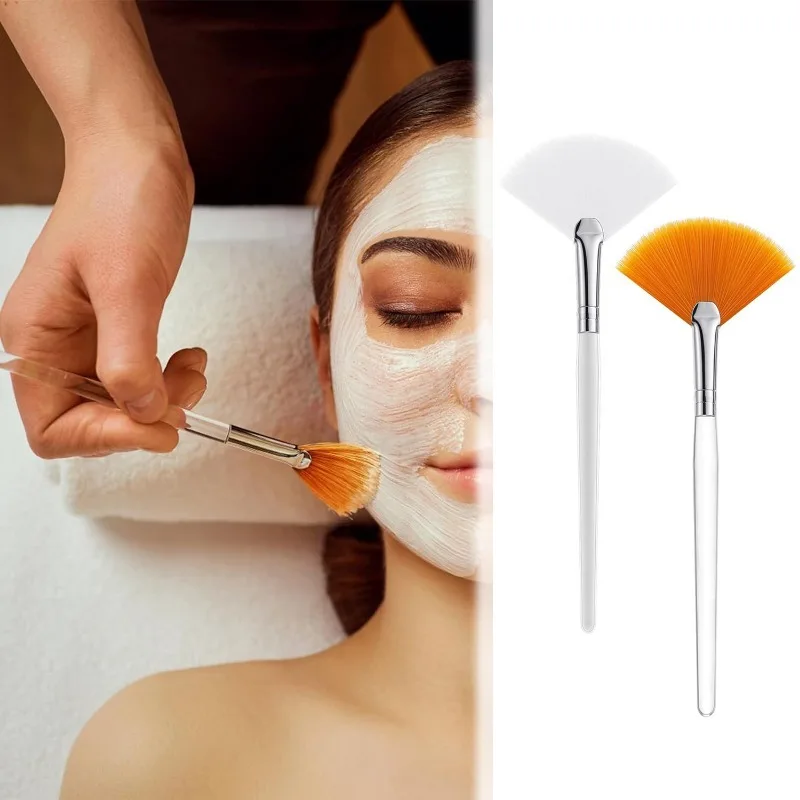 7Pcs DIY Face Mask Brush Set Soft Applicator Brushes Makeup Tools Soft Fan Facial Brushes Acid Applicator Brush Silicone Brush