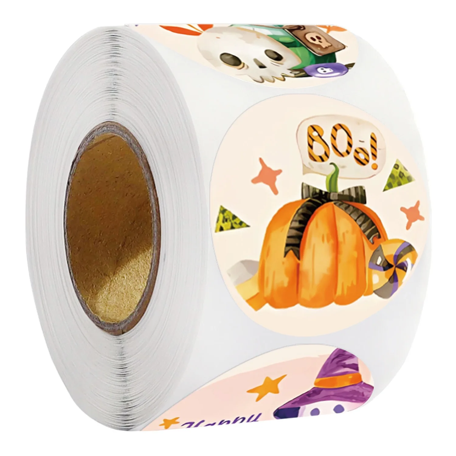 2025 New Trend Happy Halloween Pumpkin Stickers for Handmade Candy Jar Sealing Label DIY Gift Wrapping Party Decor Decals