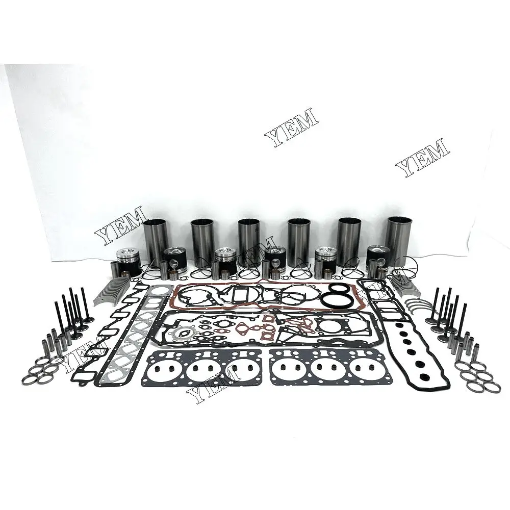 DE12T Engine Cylinder Liner Kit With Full Gasket Kit Engine Bearings Set Valves For Doosan Diesel Engine Parts