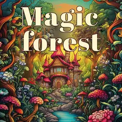 1Pc Magic Forest Art Coloring Book Original Upgraded Paper Thickened 22 Pages Coloring Books Gift For Holiday Birthday